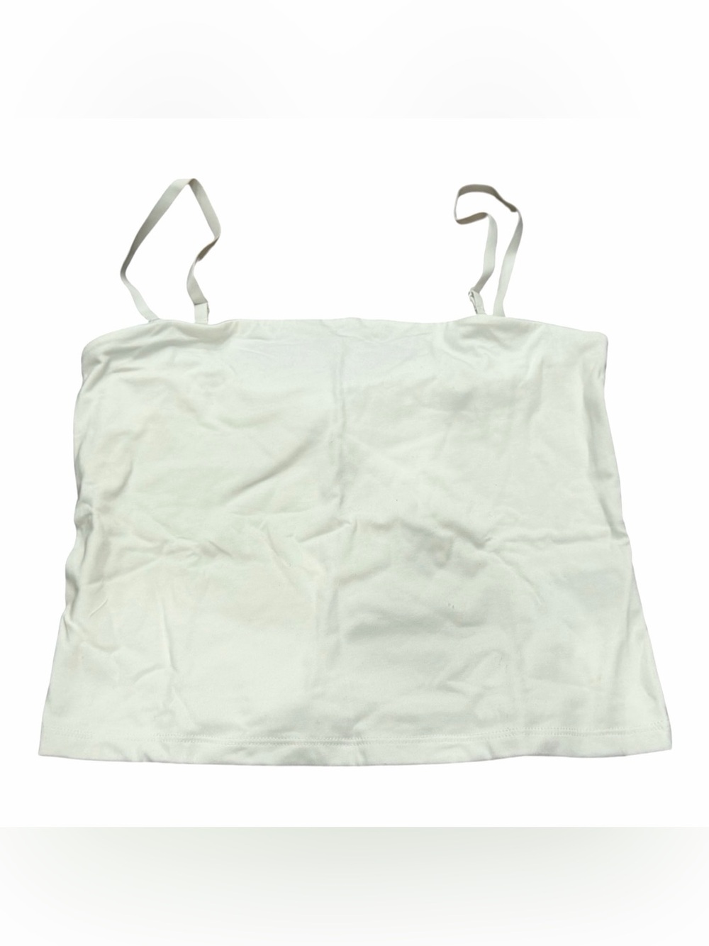 Gap White Convertible Cropped Tube Top w/ Removable Straps Size Medium NEW